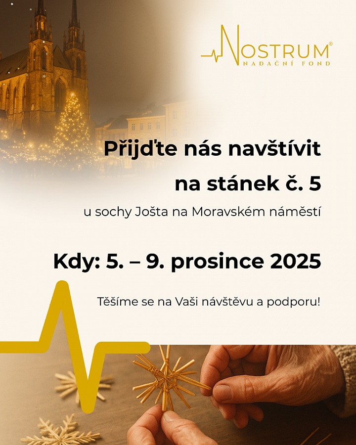 Vánoční stánek na brněnských Vánočních trzích